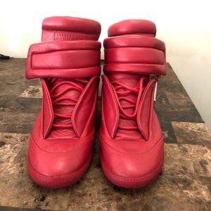 Men Leather Maison Margiela Sneakers sz 42 (Red)